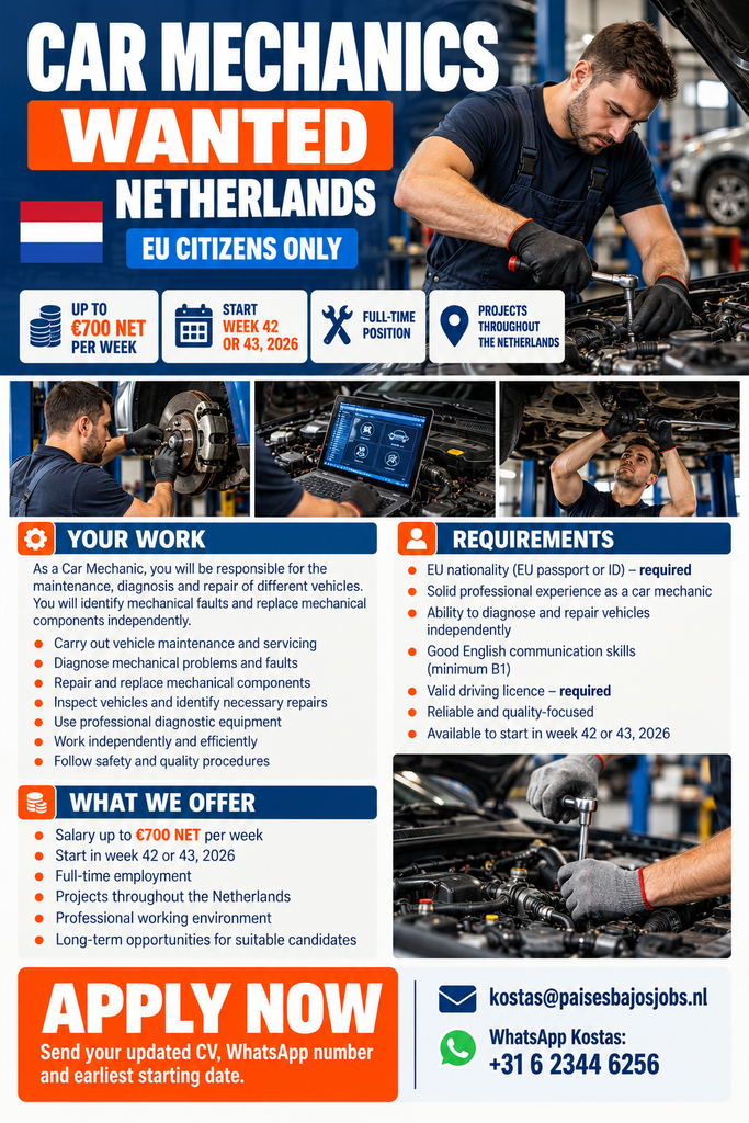car-mechanic-jobs-netherlands